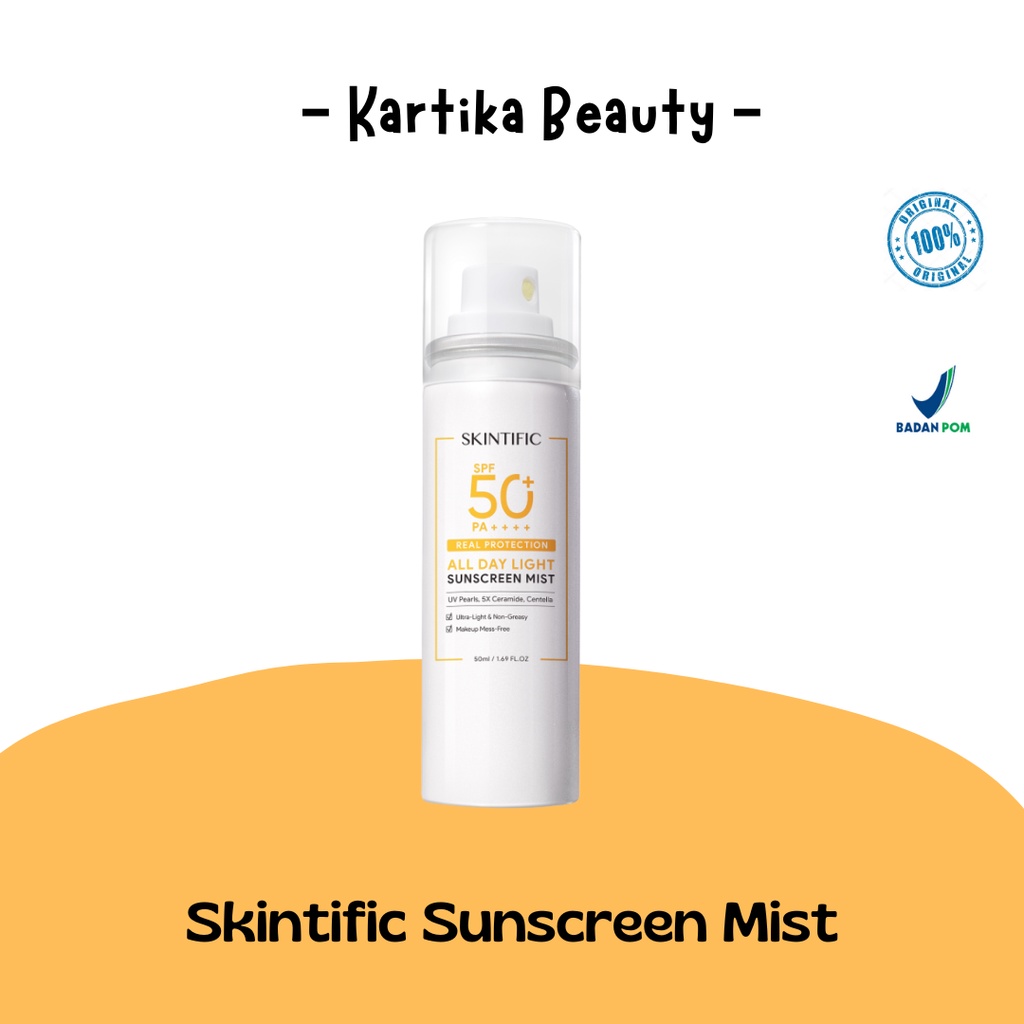 Skintific ALL DAY LIGHT Suncreen MIST SPF50 PA+++++ SUNSCREEN SPRAY