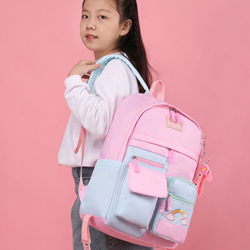 Trolley bag for kids Girls Student High Capacity Rolling school backpack wheeled bag Children Trolley Bag