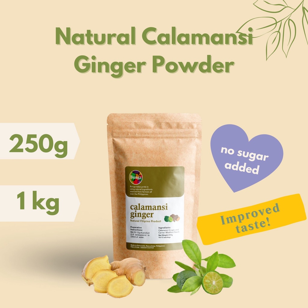 Calamansi with Ginger/ Salabat Powder, 100 Natural, 250 grams, 20