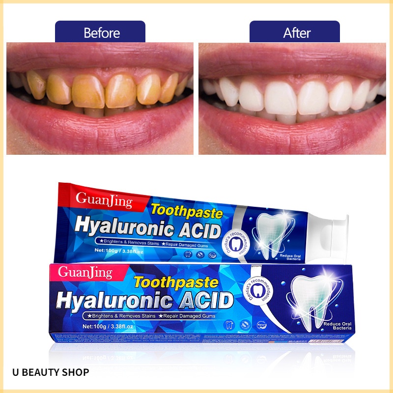 GUANJING Hyaluronic Acid Toothpaste Remove Breath Gums Oral Care