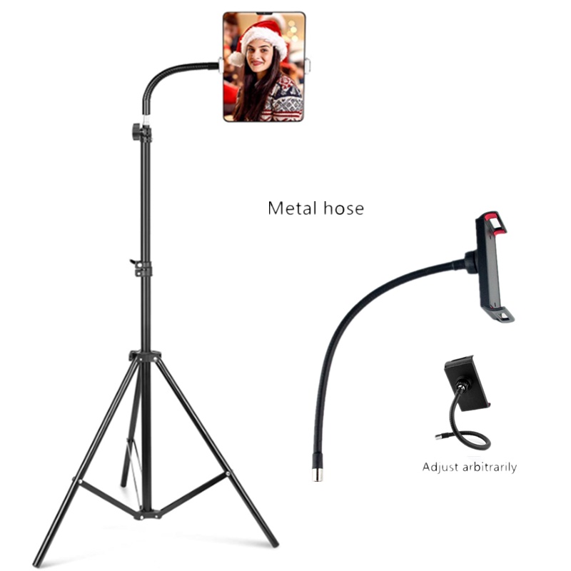 Tablet stand lazy mobile phone live gooseneck tripod floor stand