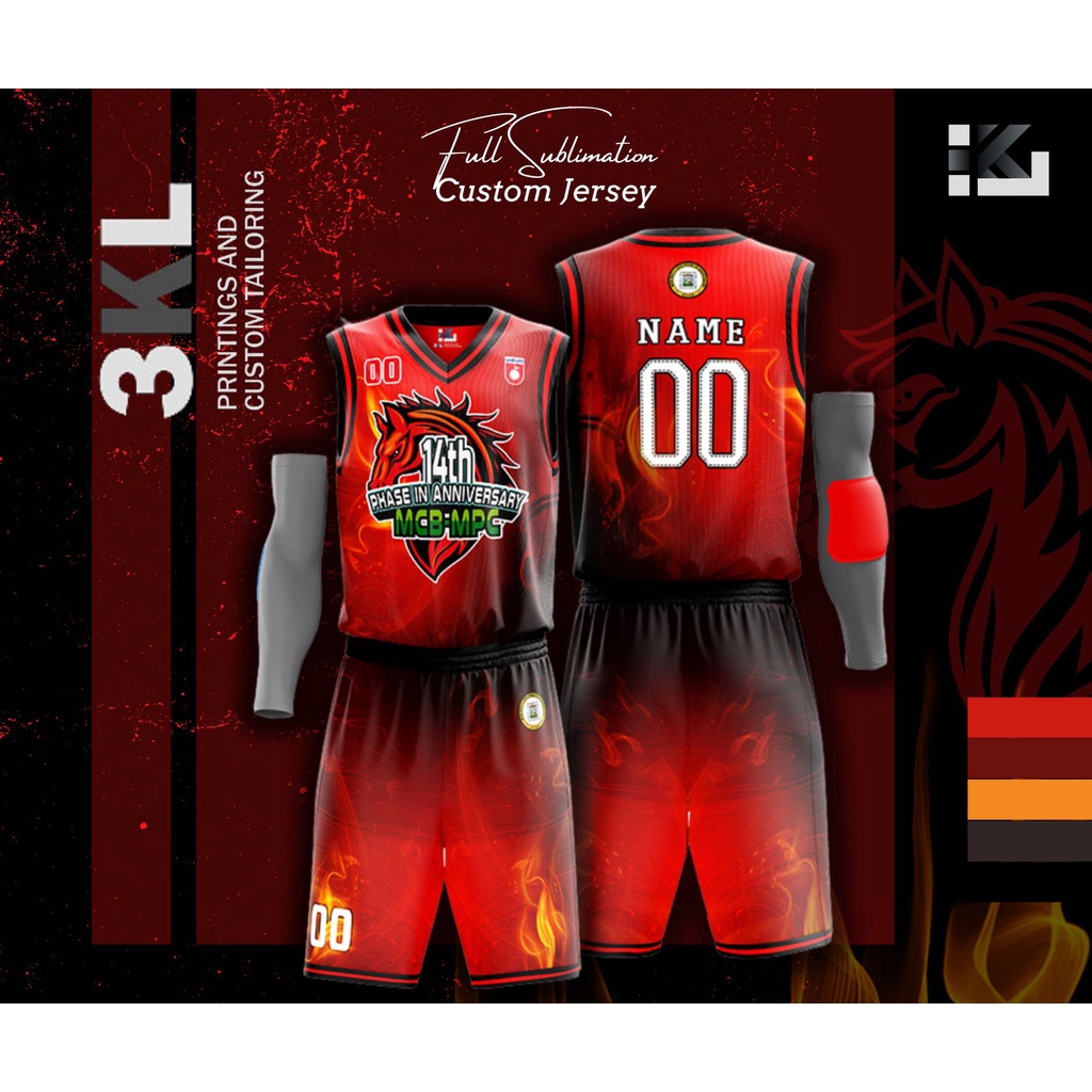 BASKETBALL JERSEY FULL SUBLIMATION CUSTOMIZED DESIGN | Shopee Philippines