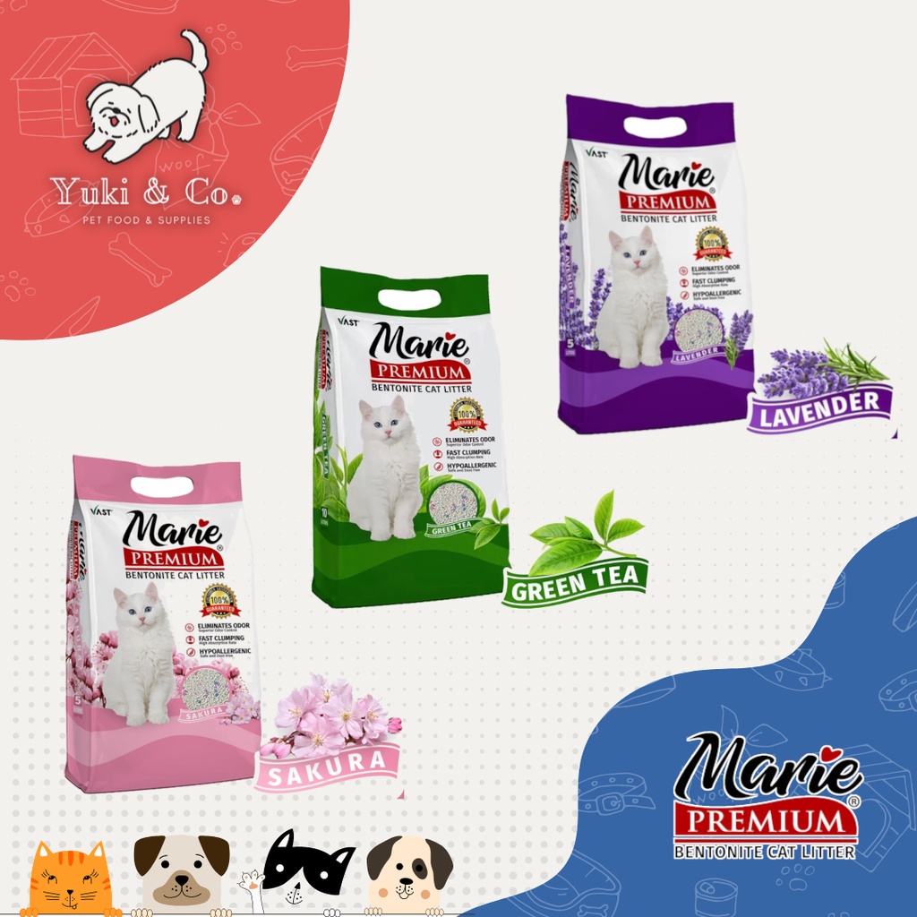 Marie Premium Bentonite Cat Litter 10L Shopee Philippines