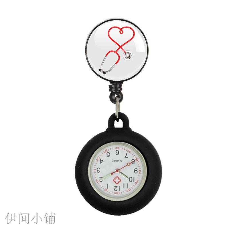 ◙10pcs/Lot Stethoscope Icon Heart Love Retractable Hospital Medical Nurse Doctor Hang Clips Pocket