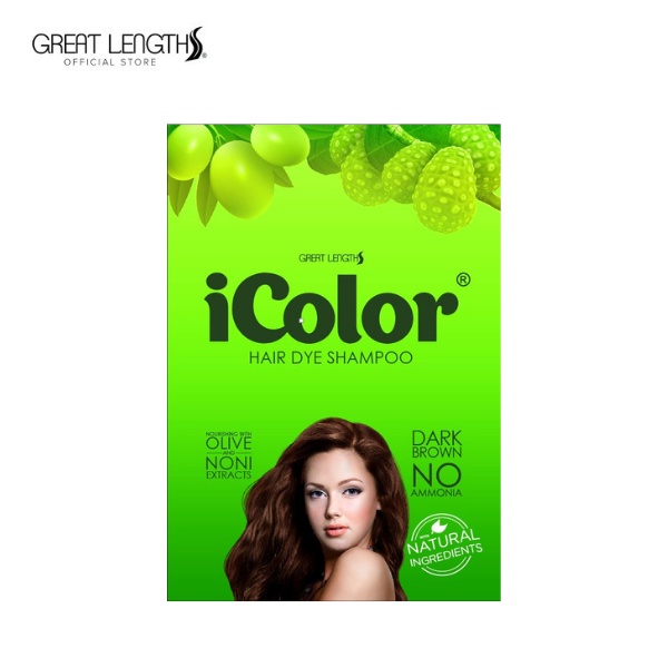 iColor Hair Dye Shampoo Dark Brown 30ml Shopee Philippines
