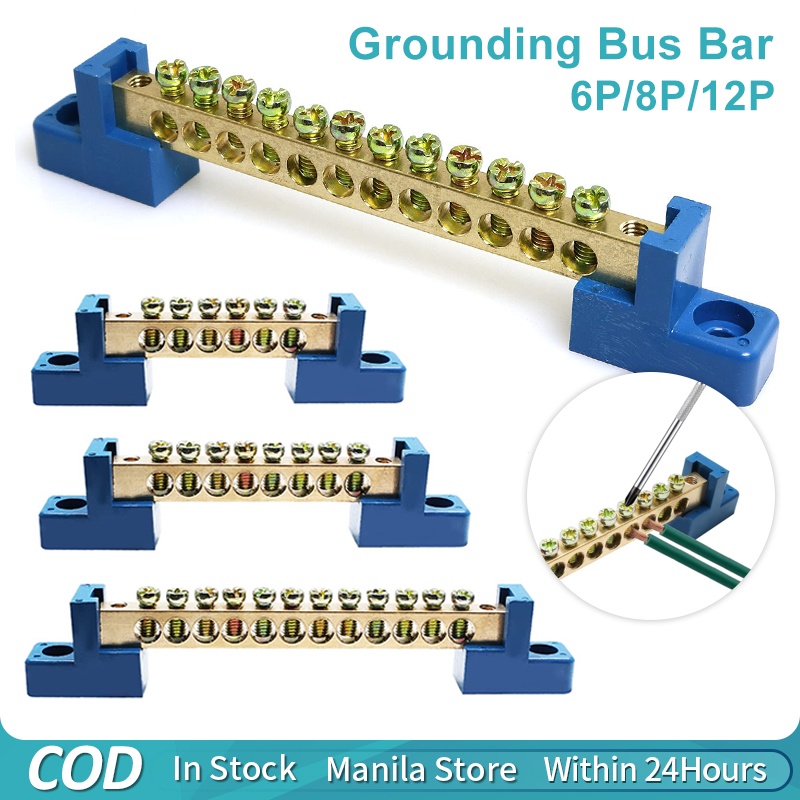 Terminal Bus Bar Terminal Block Brass Wire Screw Terminal Grounding