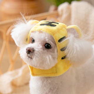 [Pet Costume] Year of the Tiger Dog Festive Cute Hat Can't Fall Off Small Teddy Bichon Cat Pet Autumn Winter Funny Headgear of the Not Lay Ted [22.11.22