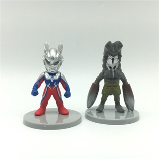 10pcs/lot 5CM Anime Ultraman Figure Toys Jack Tiga Seven Orb Geed Belial Anime Model Toys Gifts #4