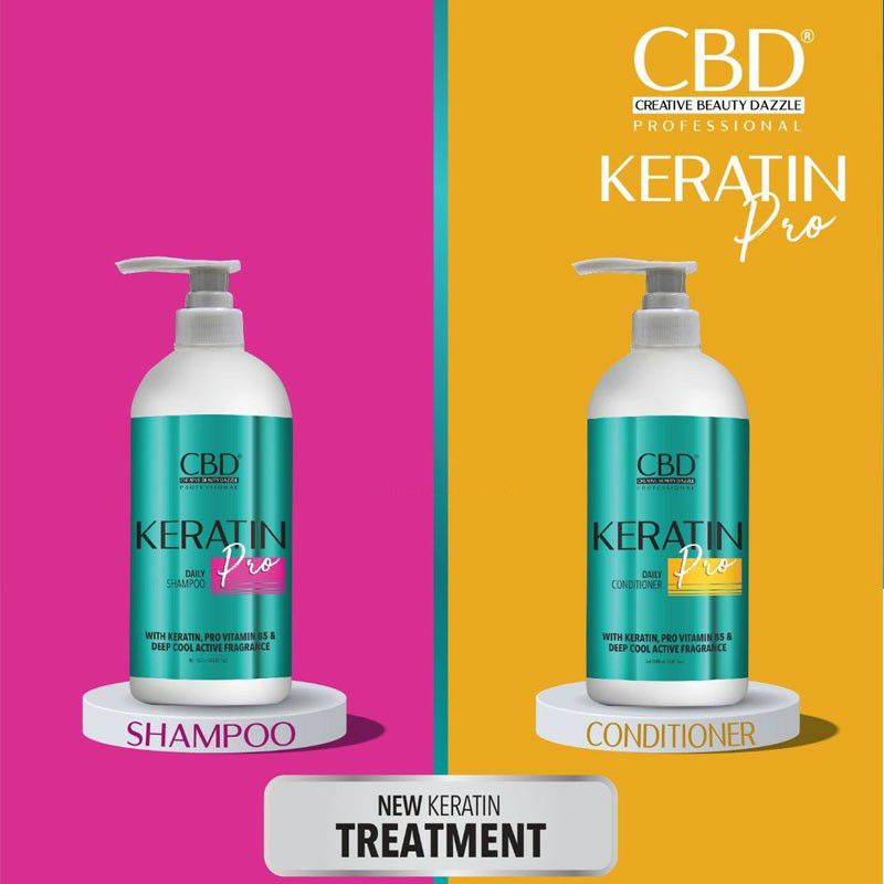 250ml Professional CBD Keratin Pro Daily Shampoo / Conditioner Shopee