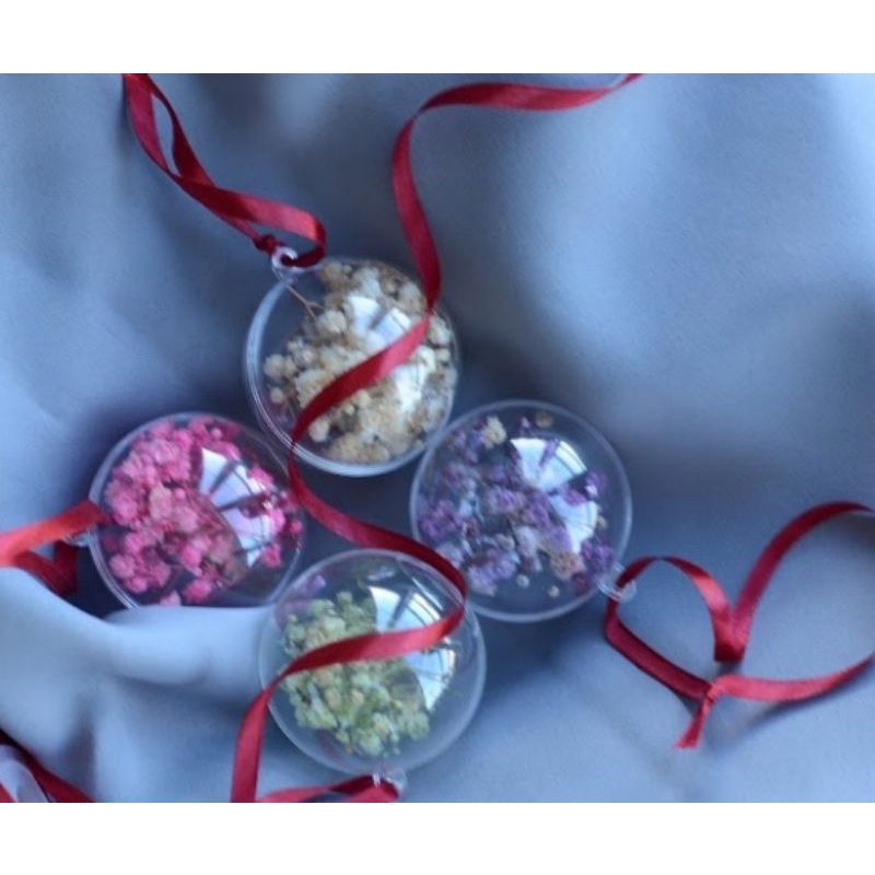 Dried Flower Christmas Ball Set (10 pcs) Shopee Philippines