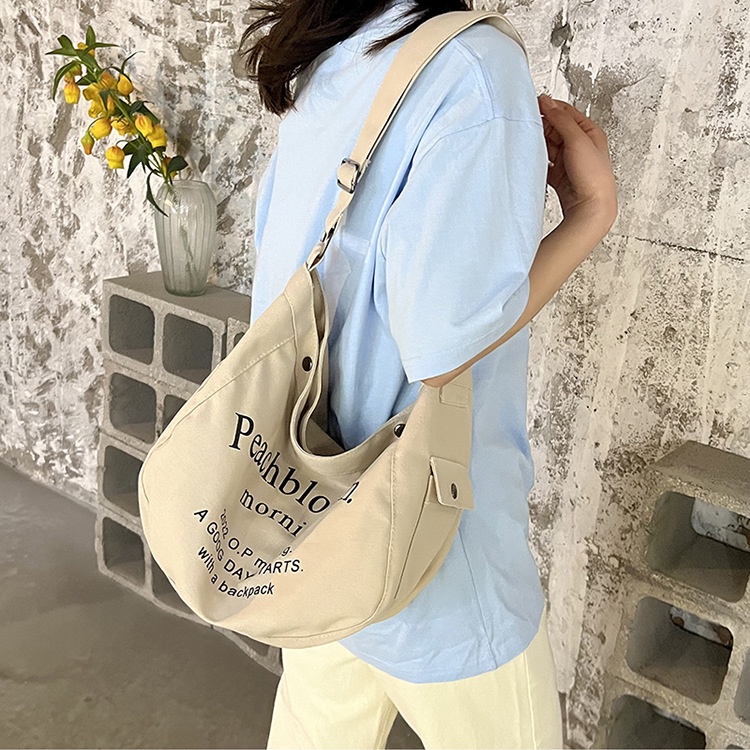 Japanese Shoulder Bag Retro Canvas Messenger Bag Large Capacity Women Student Tote Bag Shopee