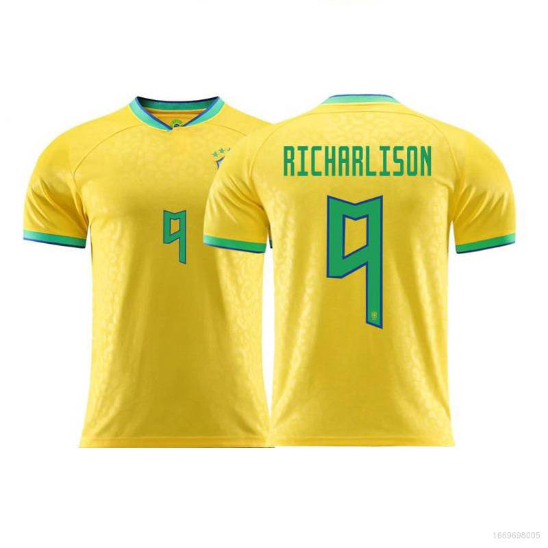 SY3 2022-2023 World Cup Brazil Home Away Jersey Richarlison Football ...