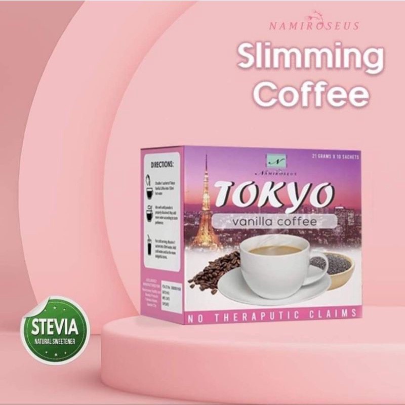 li Namiroseus Tokyo Vanilla Coffee Slimming Coffee 100 ORIGINAL