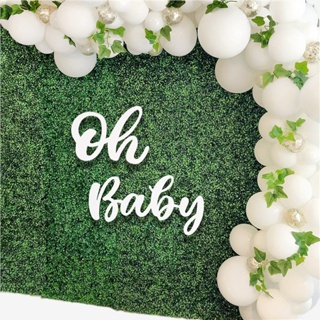 PATIMATE Oh Baby Wall Sticker It's A Boy Girl Baby Shower Decoration 1st Birthday Party Decor Kids B #1