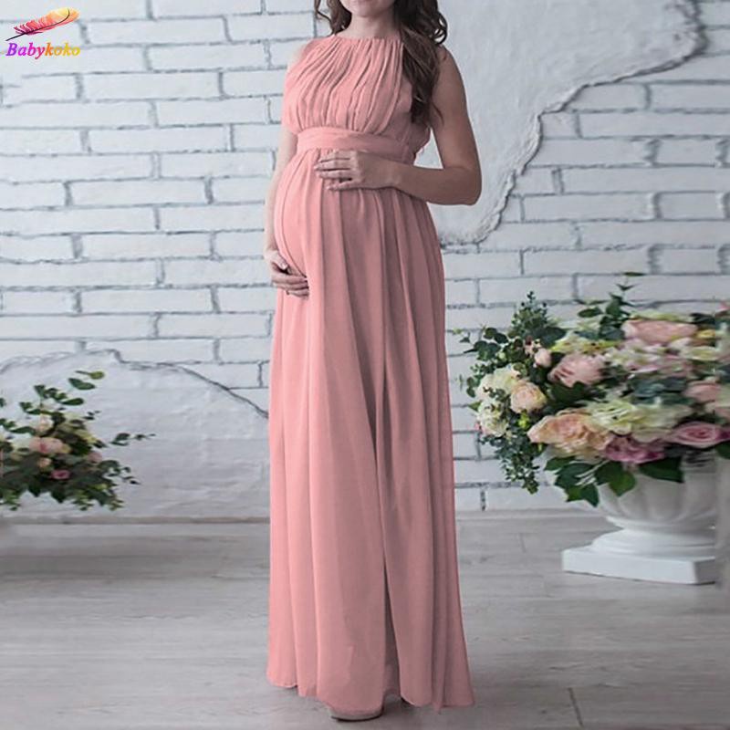 pregnant dress maternity nursing bra Pregnant Women Long Maxi Gown Photography Shoot Fancy Maternity