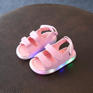 Boy Baby Trendy Girls Sandals Korean Version Flashing Light Shoes Beach 2021 Toddler Boys Children New Style #3