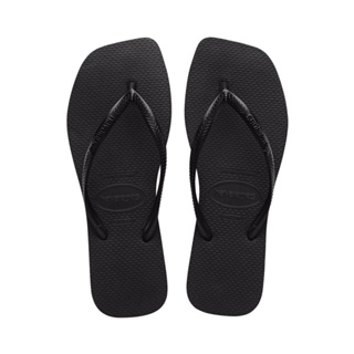 Havaianas SLIM SQUARE SOLID BLACK | Shopee Philippines