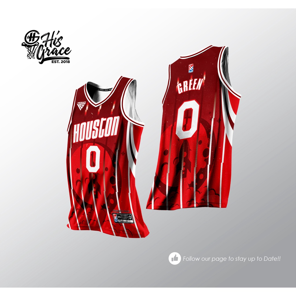 9 HOUSTON ROCKETS FULL SUBLIMATION HG CONCEPT JERSEY | Shopee Philippines