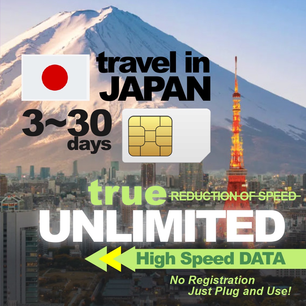 JAPAN Travel Sim Card 330days【UNLIMITED GB HIGH SPEED】iConnect2ph
