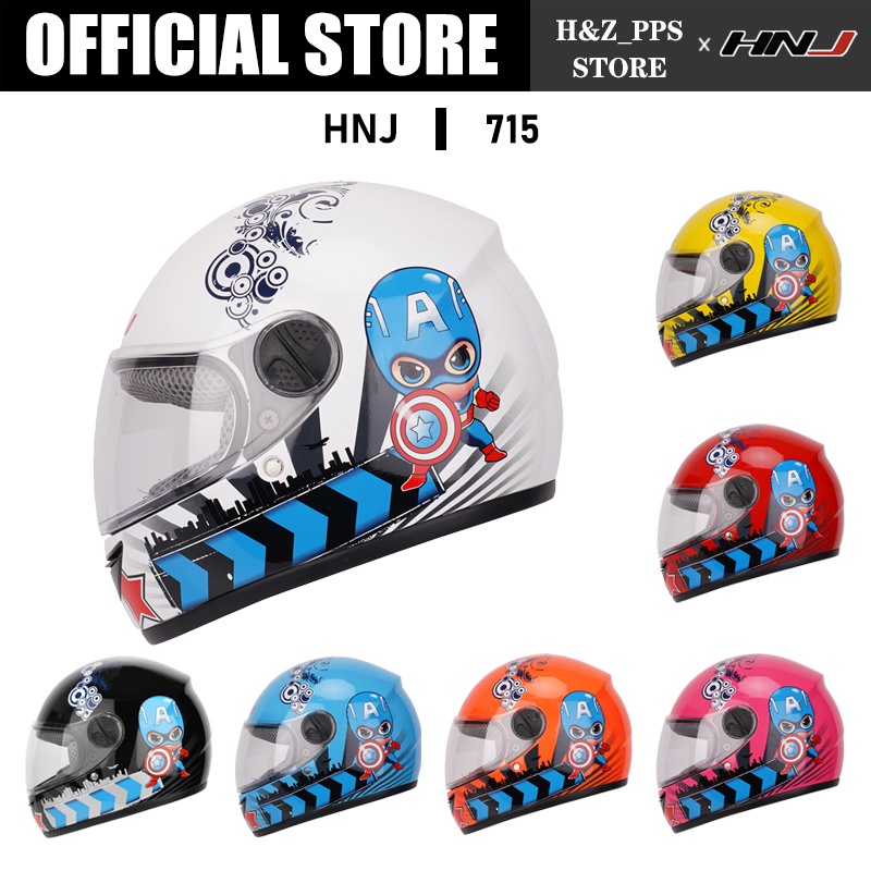 HNJ 715 Children's motorcycle helmet full face single visor helmet