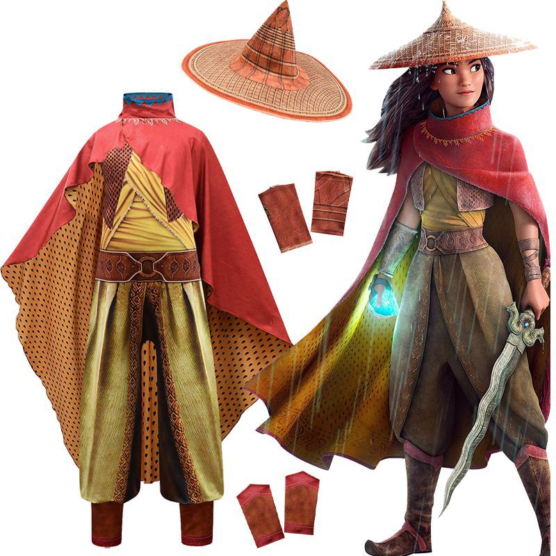 Raya And The Last Dragon Girls Deluxe Raya Costume | eduaspirant.com