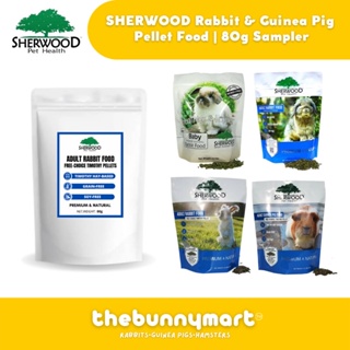SHERWOOD Baby & Adult Rabbit/Guinea Pig Food Pellets Sampler 80g