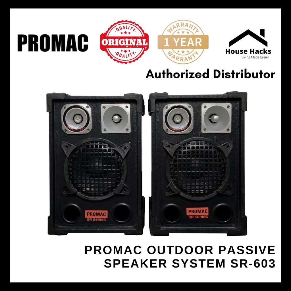 Promac Outdoor Passive Speaker System SR603 (House Hacks) Shopee