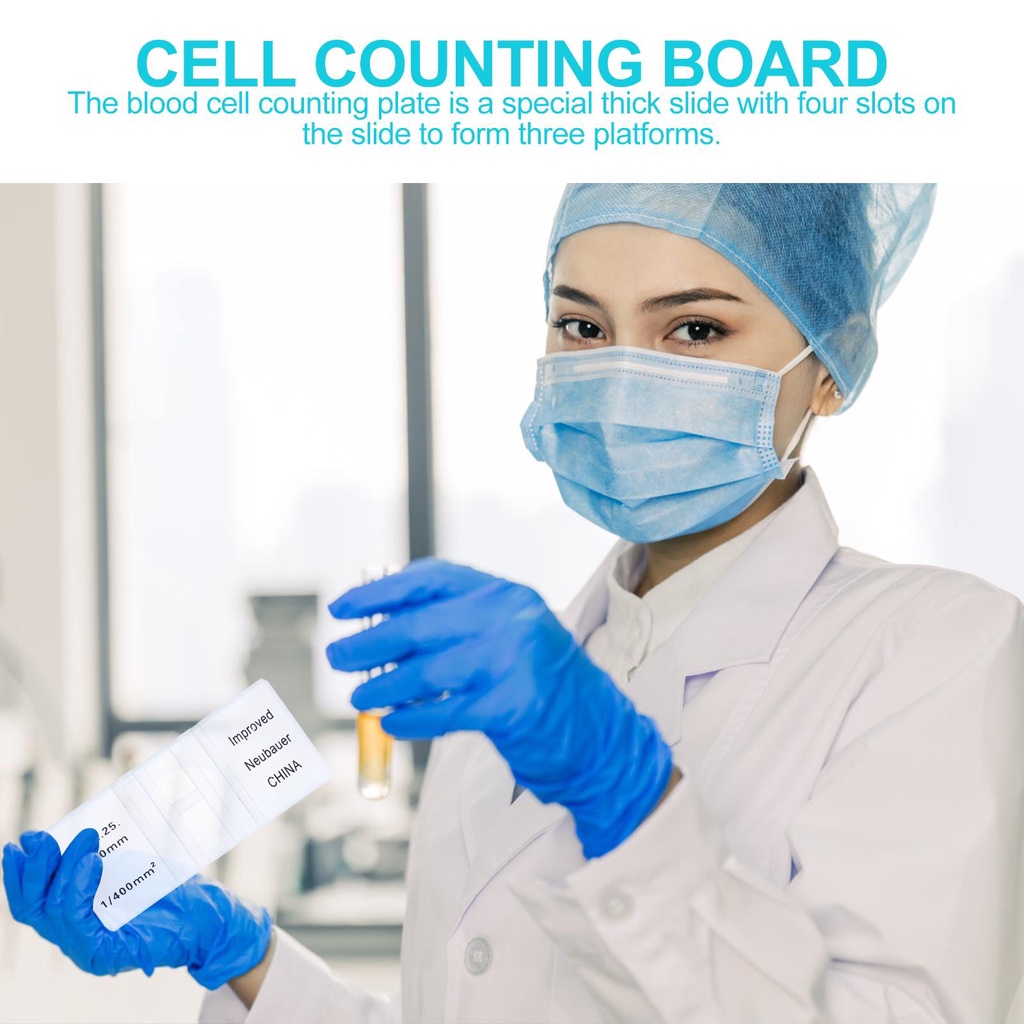 1 Pc Yeast Counting Chamber Neubauer Cell Counting Chamber Blood Counting Board Cell Counting Board