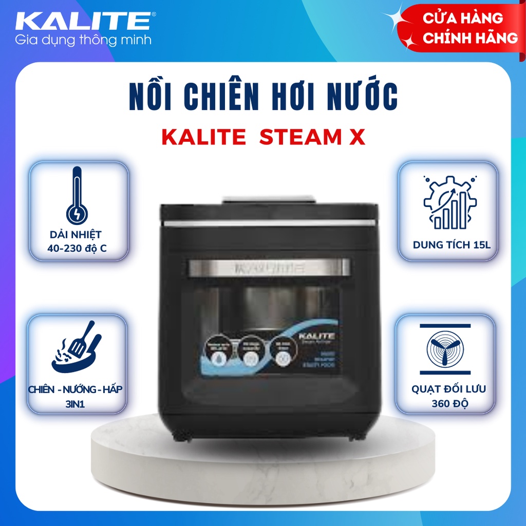 Kalite Steam X 15L Steam fryer, 1635W Whole chickenfree fryer Shopee