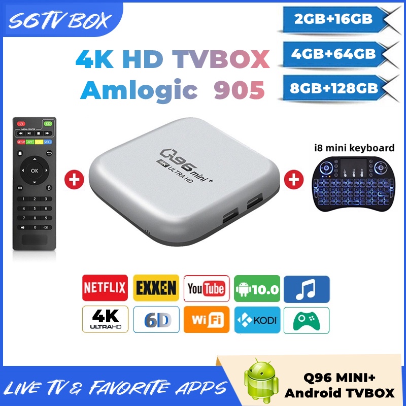 Smart TV Box Q96 MINI+ 4K 5G HD Android TV Box 2.4GWIFI Home Need +i8