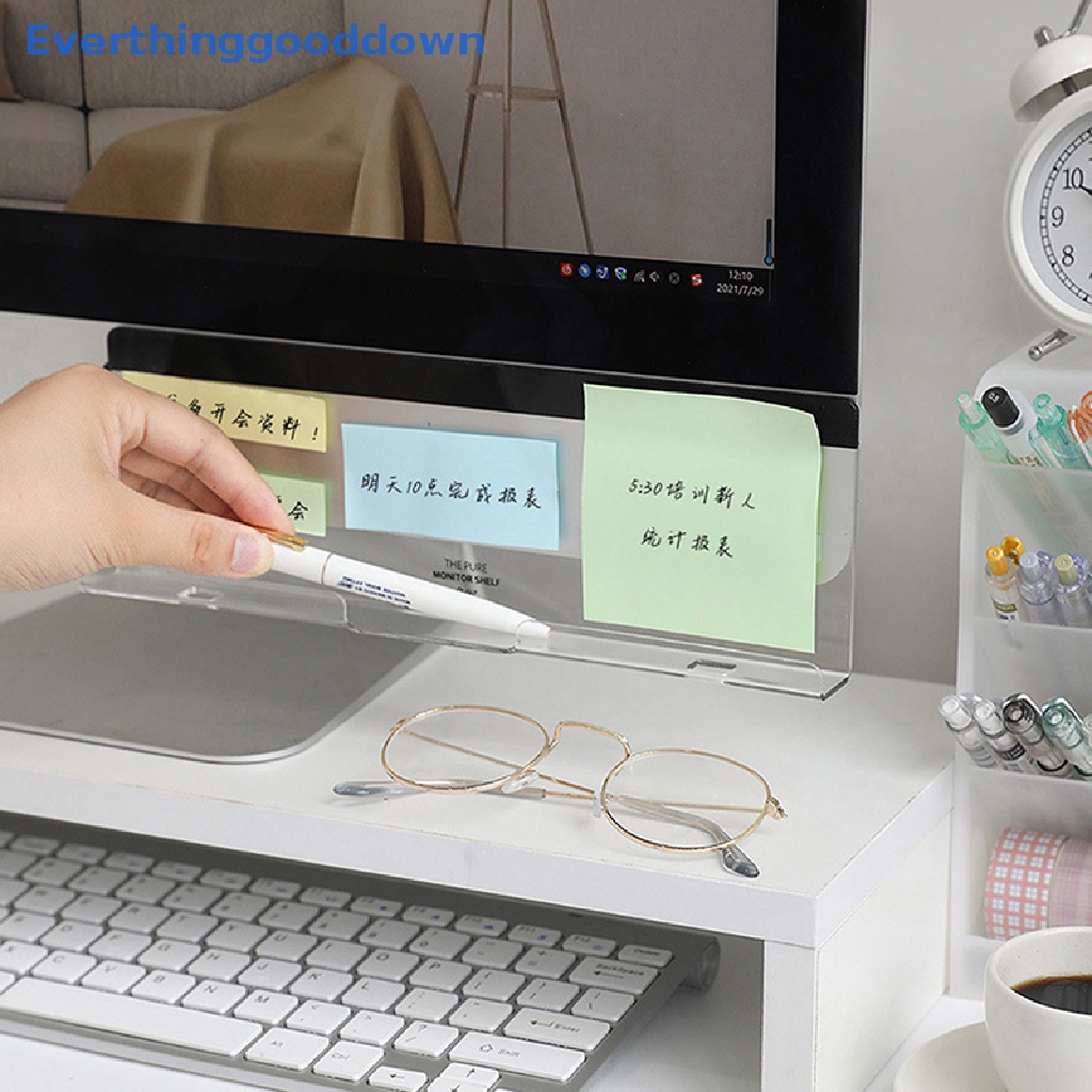 EVERTHING Creative Acrylic Monitor Message Memo Board Sticky Notes