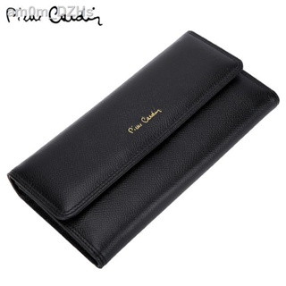 (Selling)Pierre Cardin wallet pambabae leather long fashion pambabaeng handbag cowhide pambabaeng tr #2