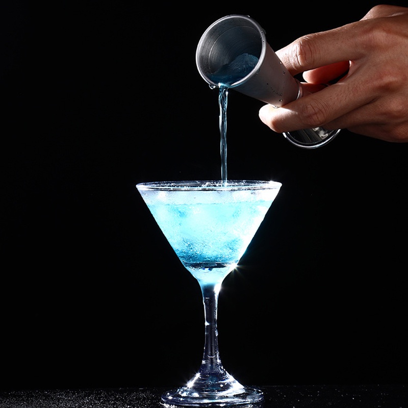 Cocktail Bar Jigger Stainless Steel Japanese Design Jigger Double Spirit Measuring Cup For Home Bar