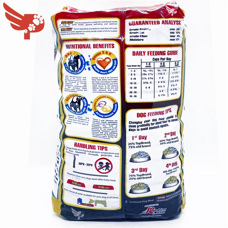 （hot）TOPBREED PUPPY 2kg - Dog Food Philippines - Dry Dog Food - TOP BREED PUPPY 2 KG - petpoultryph #3