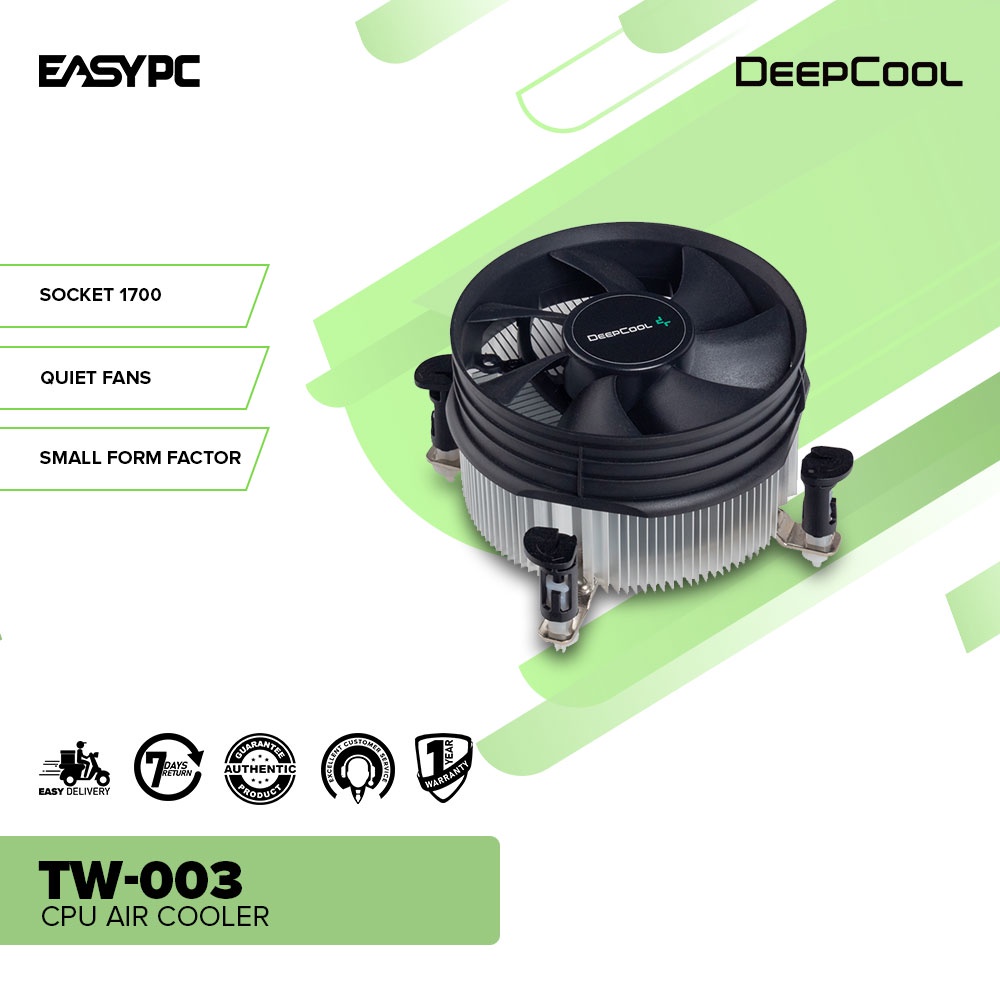 EasyPC | Deepcool TW-003 SOCKET 1700 QUIET FANS SMALL FORM FACTOR CPU ...