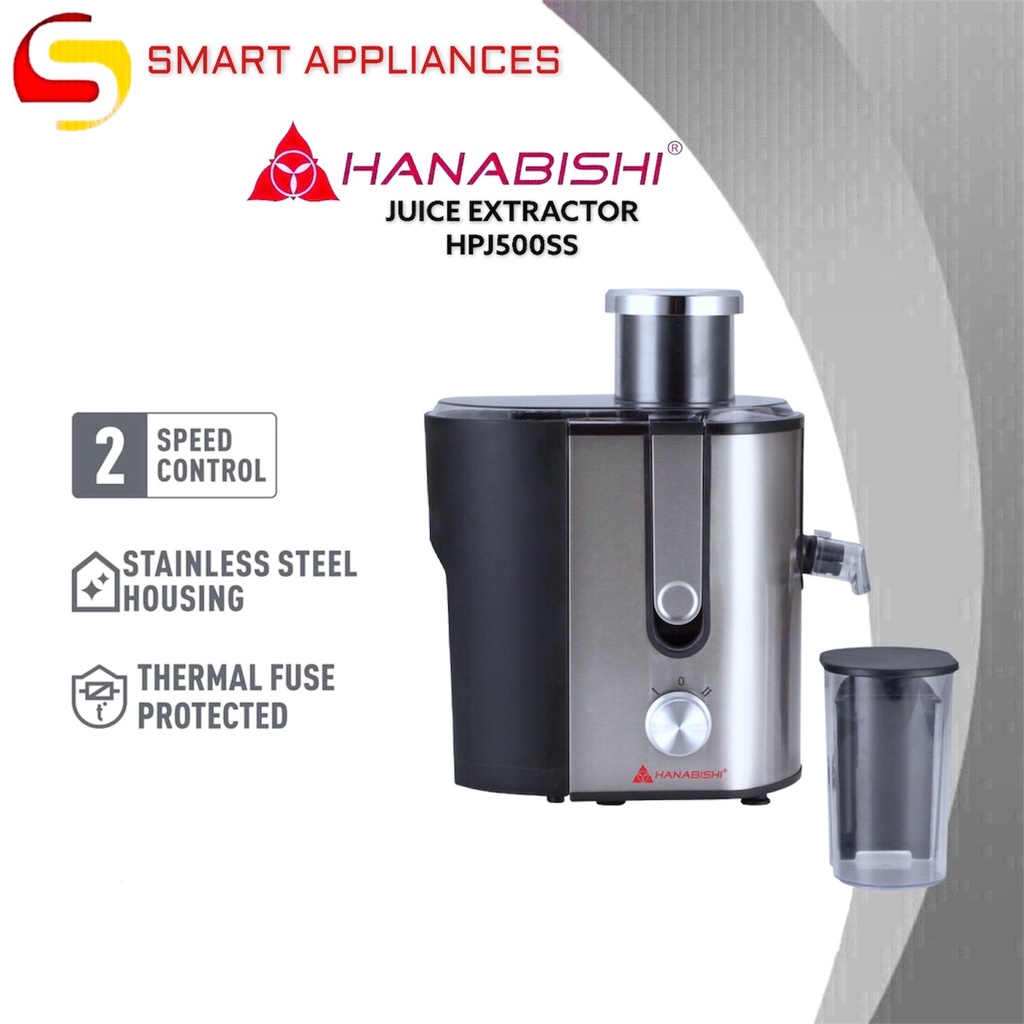 HANABISHI JUICE EXTRACTOR HPJ500SS Stainless Steel Shopee Philippines