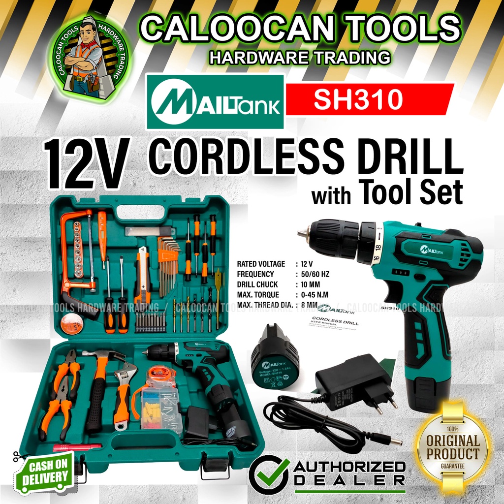 MAILTANK Japan SH310 12V Cordless Drill Combo / Cordless Drill with