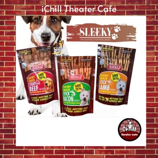 junkfood snack ✩Big Pack Sleeky Chewy Dog Snack Treats Stick Strap 175g (Guaranteed Authentic)☛