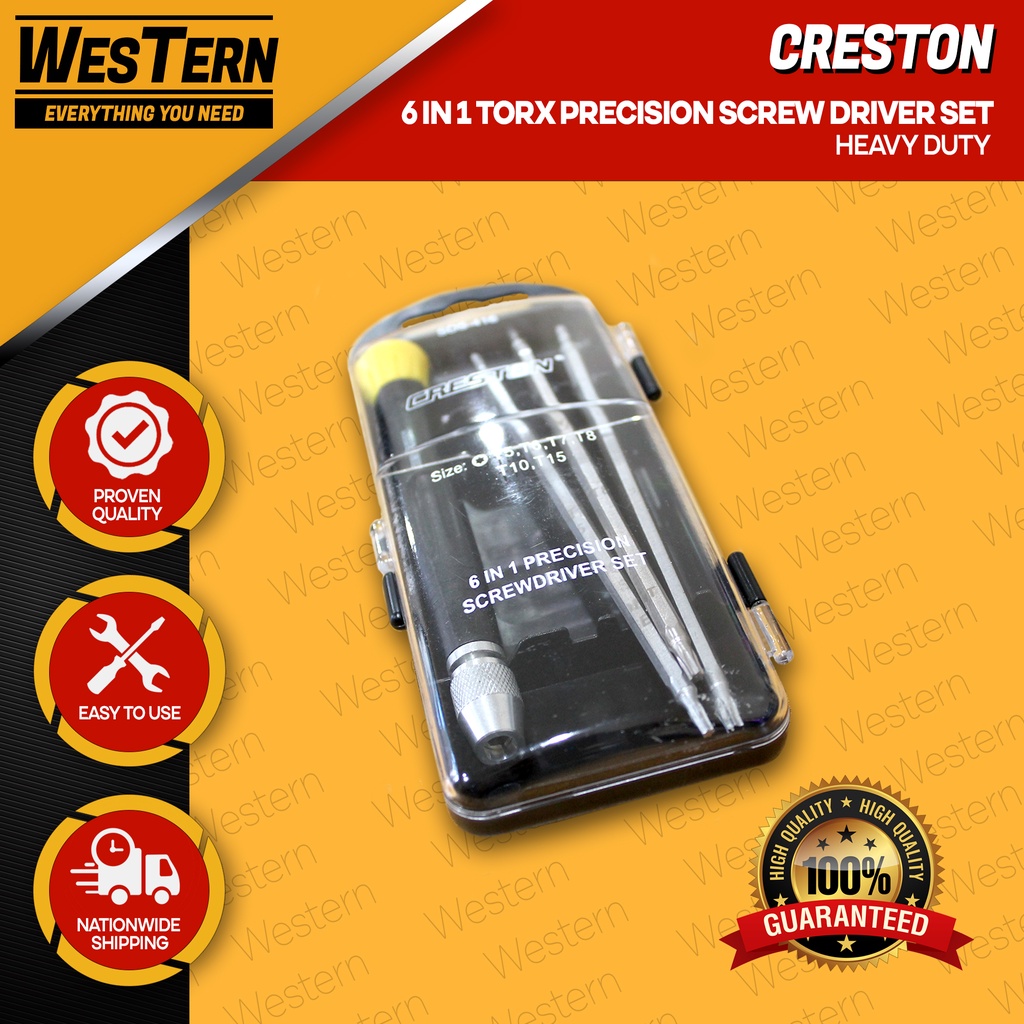 CRESTON 6 in 1 Torx Precision Screw Driver Set | Shopee Philippines