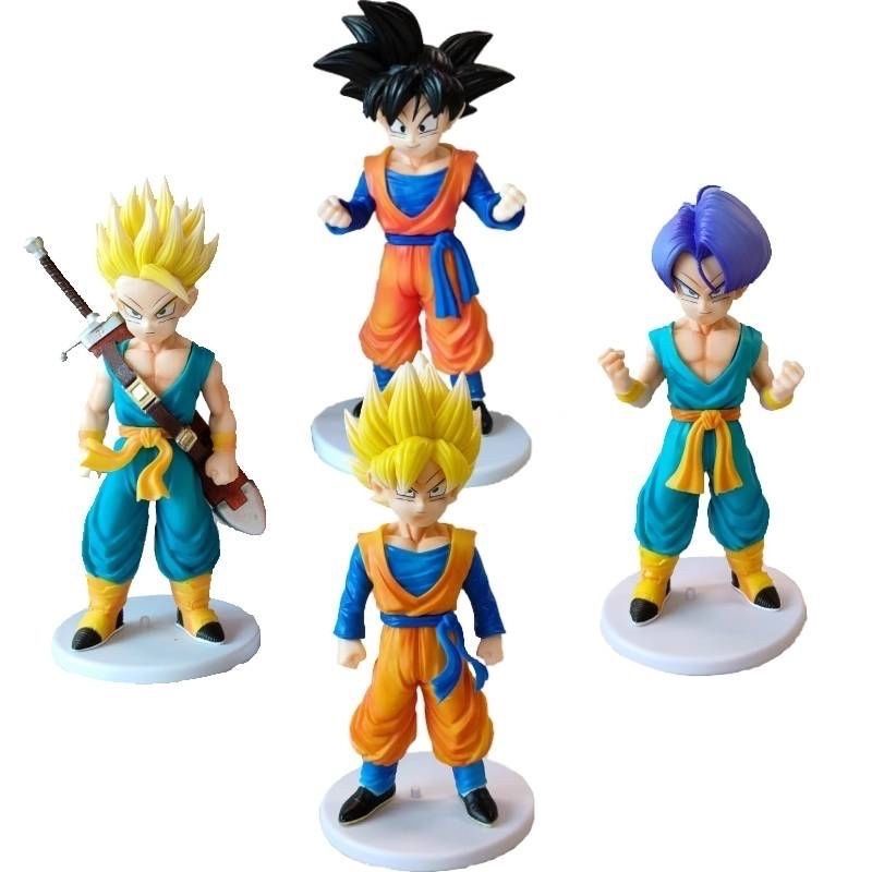 Eric toys 4pcs/set dragon ball trunks Goku super saiyan son goten