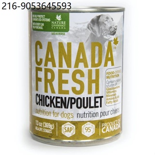 special dog food ♬Buy 5 Cans Canada Fresh Dog Food 369g + Free 1 Can Chicken 170g for All Life Stage