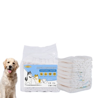 ◆☈Petsup Pet Male Dog Disposable Wrap Diapers 12pcs PER PACK  Dog Cat Super Absorbent Wrap Diaper S/