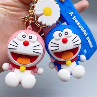 Japanese and Korean creative doll cartoon cat keychain cute couple accessories car bag pendant stude