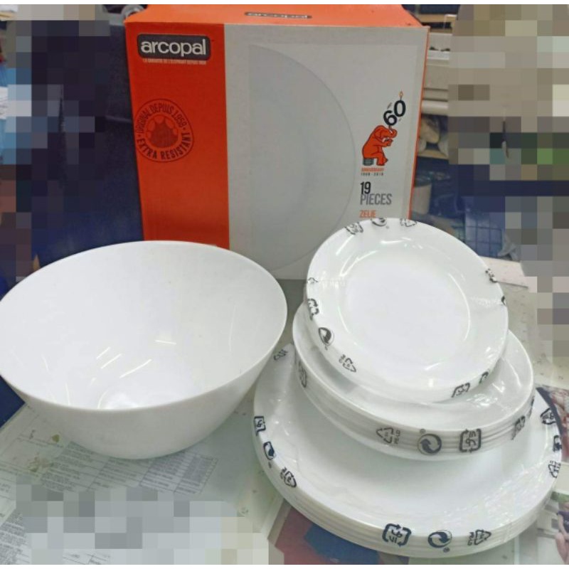 Arcopal Zelie 19pc Dinner Set Shopee Philippines