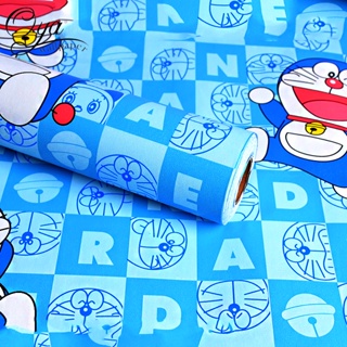 OYA self-adhesive pvc wallpaper blue cartoon character 10mx45cm for kiddie room wall decor waterproo #2