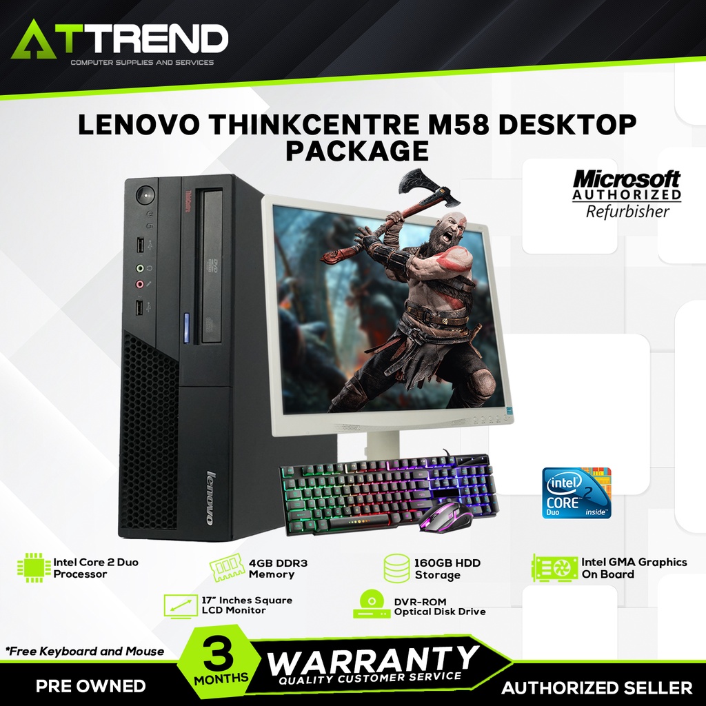 lenovo thinkcentre m58 desktop