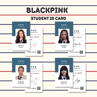 BLACKPINK STUDENT ID UNOFFICIAL PHOTOCARD