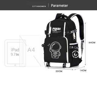 Luminous NASA Children School Bag for Boys Kids 3-6 Grades High capacity Waterproof Wear-resistant Backpack #5