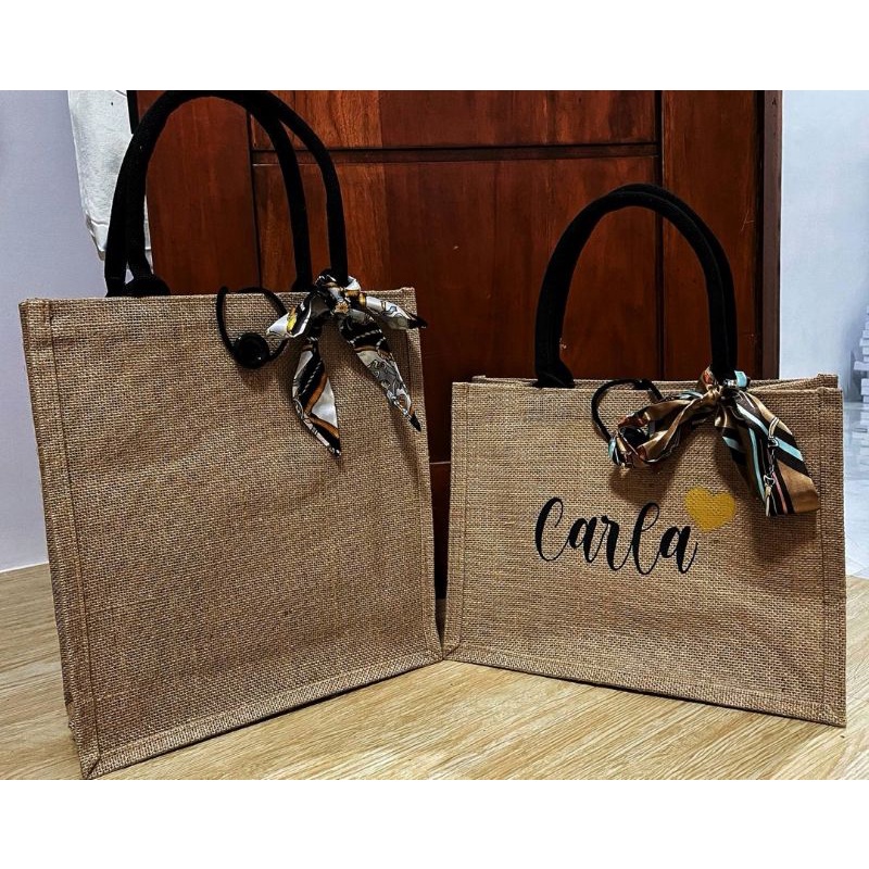 Personalized Plain Abaca Tote bag (no pocket) Shopee Philippines