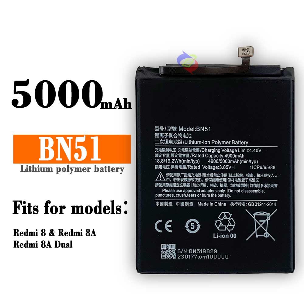 Batterie Remplacement Pour Xiaomi Redmi 8 / 8A - BN51 5000 MAh - Kit Tournevis Inclus - 0 Cycle - 9